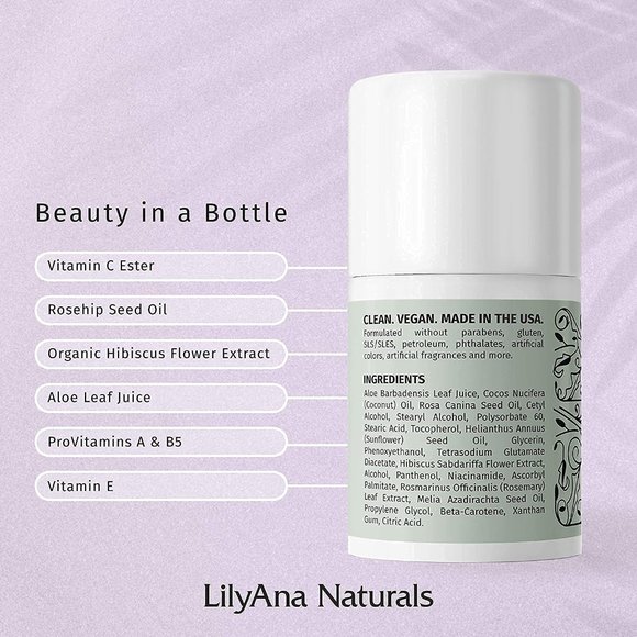 LilyAna Naturals Eye Cream For Dark Circles & Puffiness 0.5 oz 15 ml New - Picture 3 of 5
